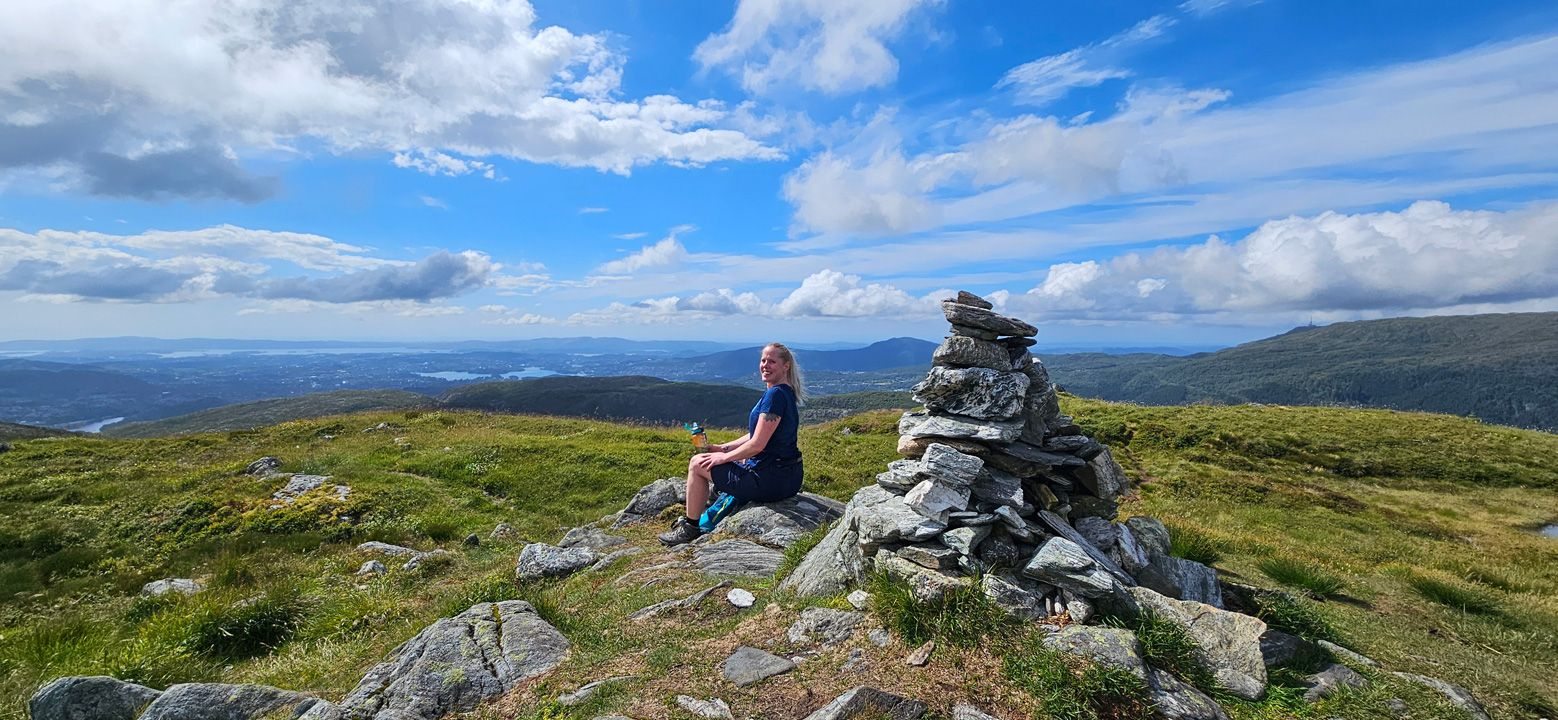 Fjelltur til Totlandsfjellet (546 moh) fra Totland