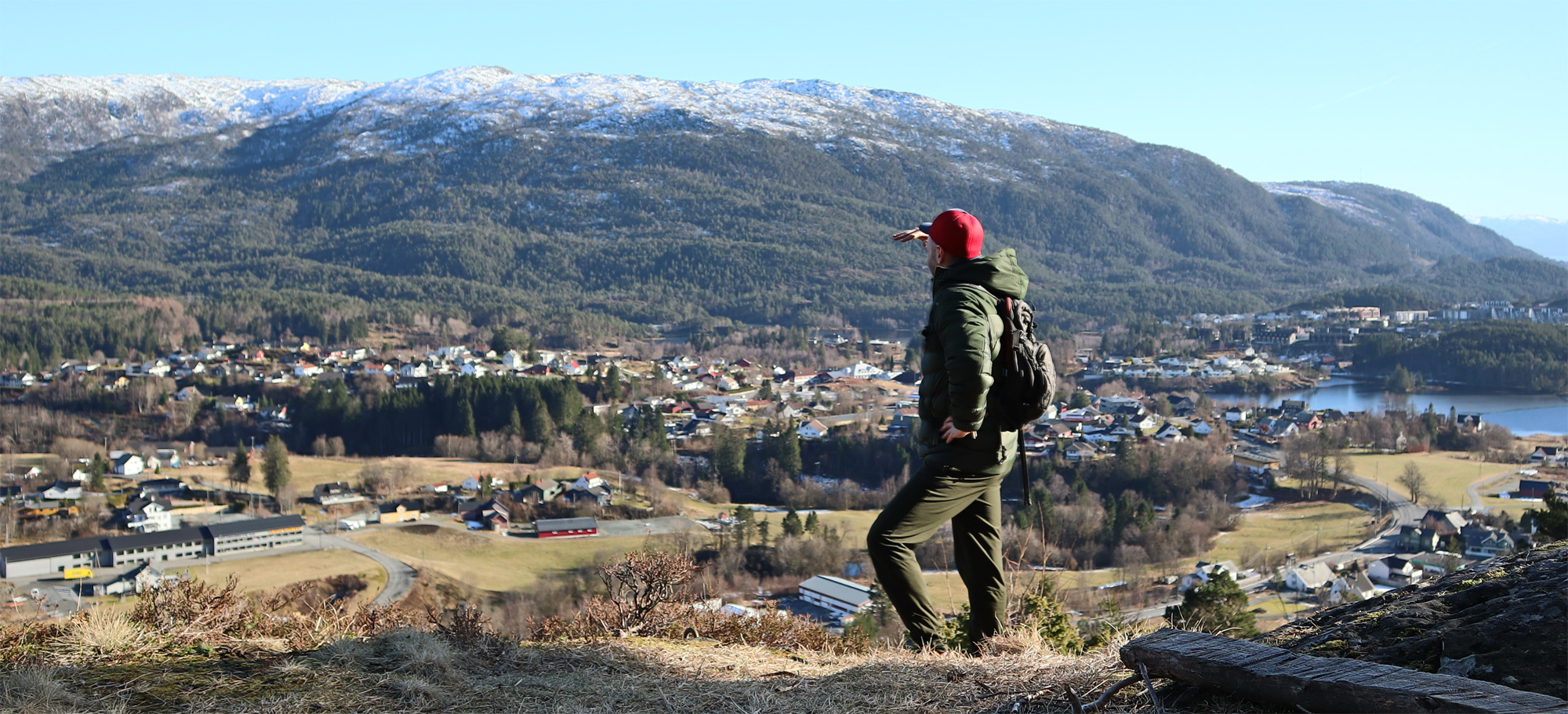 Vandretur til utsiktspunktet Bjørnåsen (175 moh) på Søfteland
