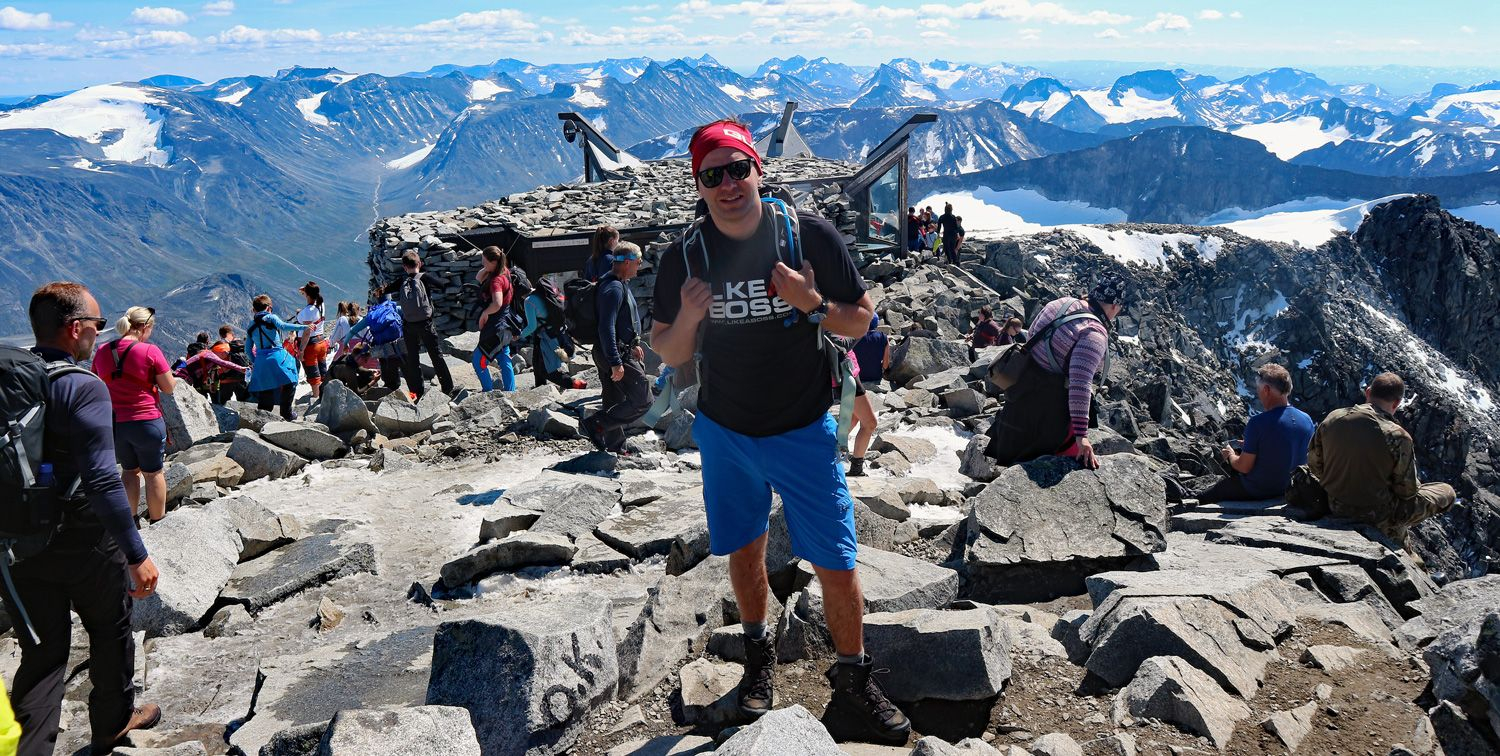 Galdhøpiggen (2469 moh) fra Spiterstulen