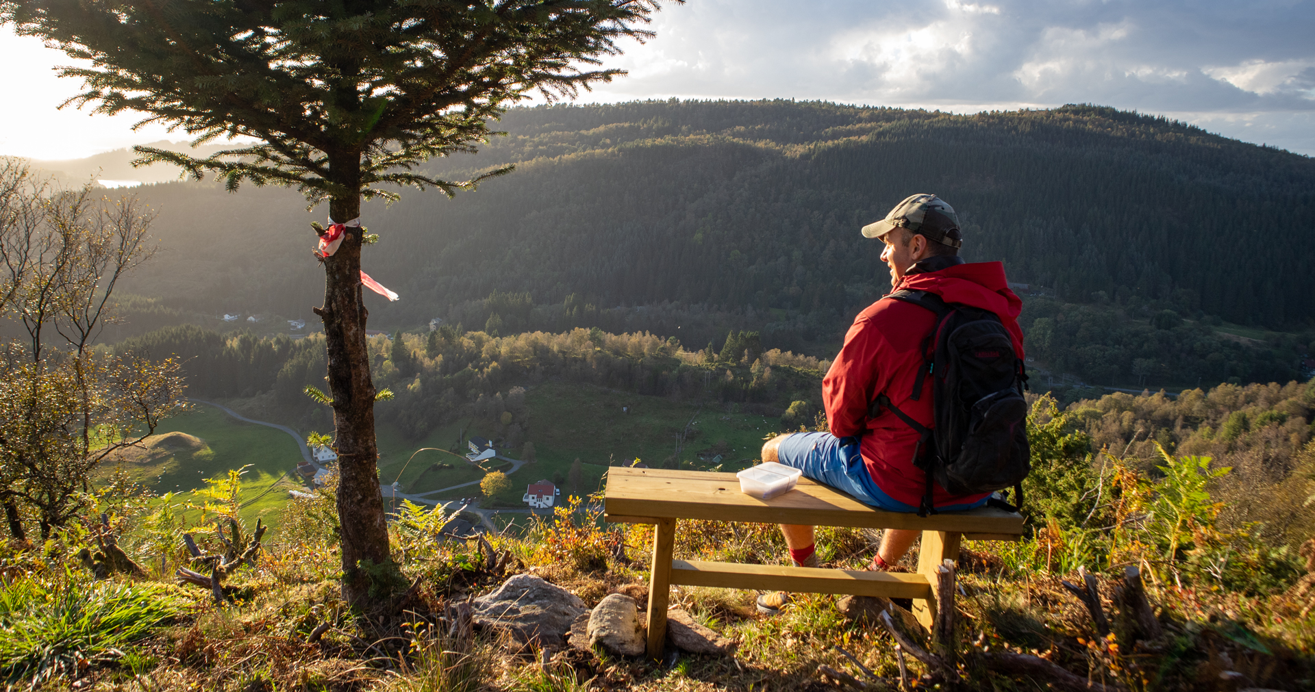 Almelandsfjellet (290 moh) fra Gimmeland