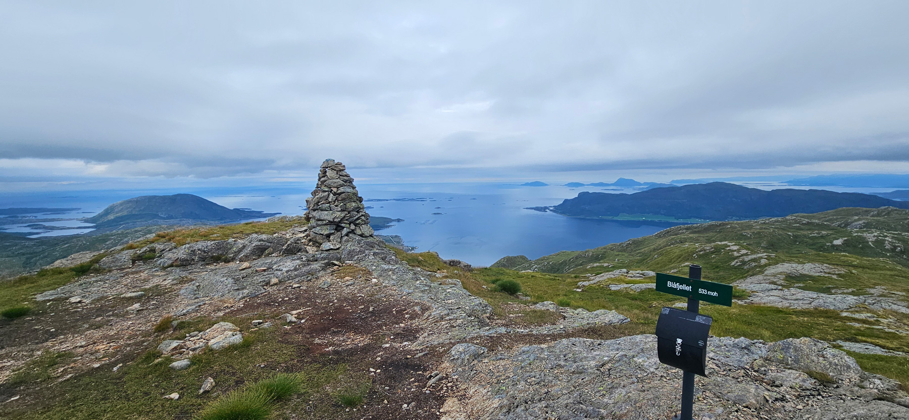 Fjelltur til Blåfjellet (533 moh) i Askvoll
