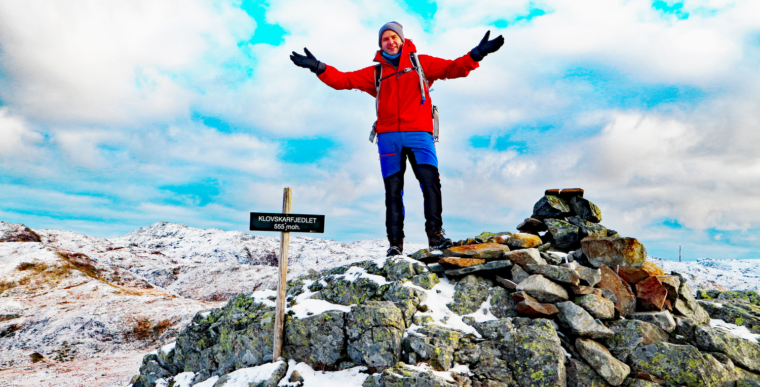 Klovskarfjellet (555 moh) på Stord