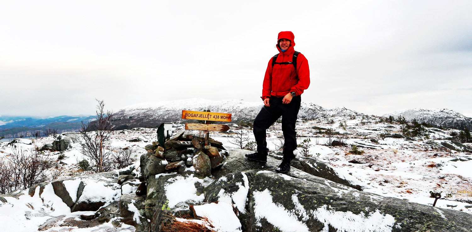 Bogafjellet (438 moh) i Fusa