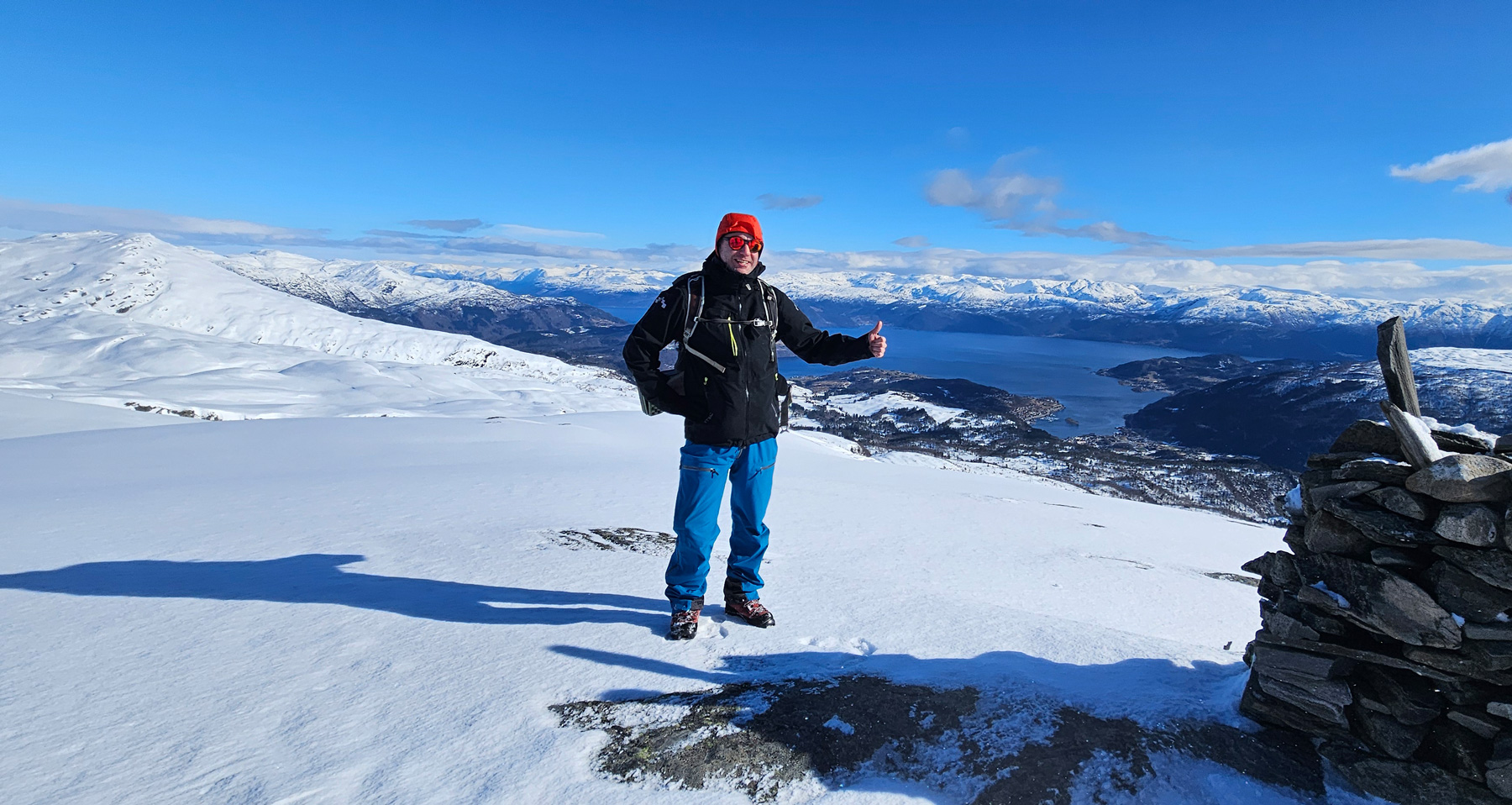 Skitur til Geitafjellet (970moh) fra Kvamskogen
