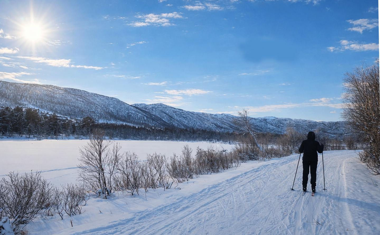 Skitur rundt Ustedalsfjorden