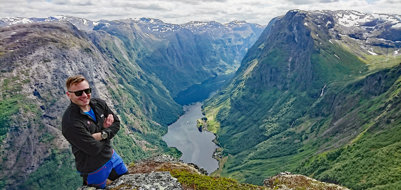 Breiskrednosi (1189 moh) i Nærøyfjorden
