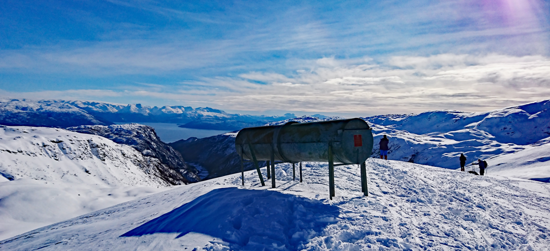 Skitur til Såta (802 moh) på Kvamskogen