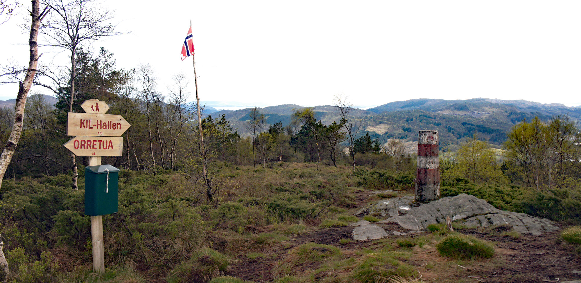 Vardefjellet (337 moh) fra Kaland