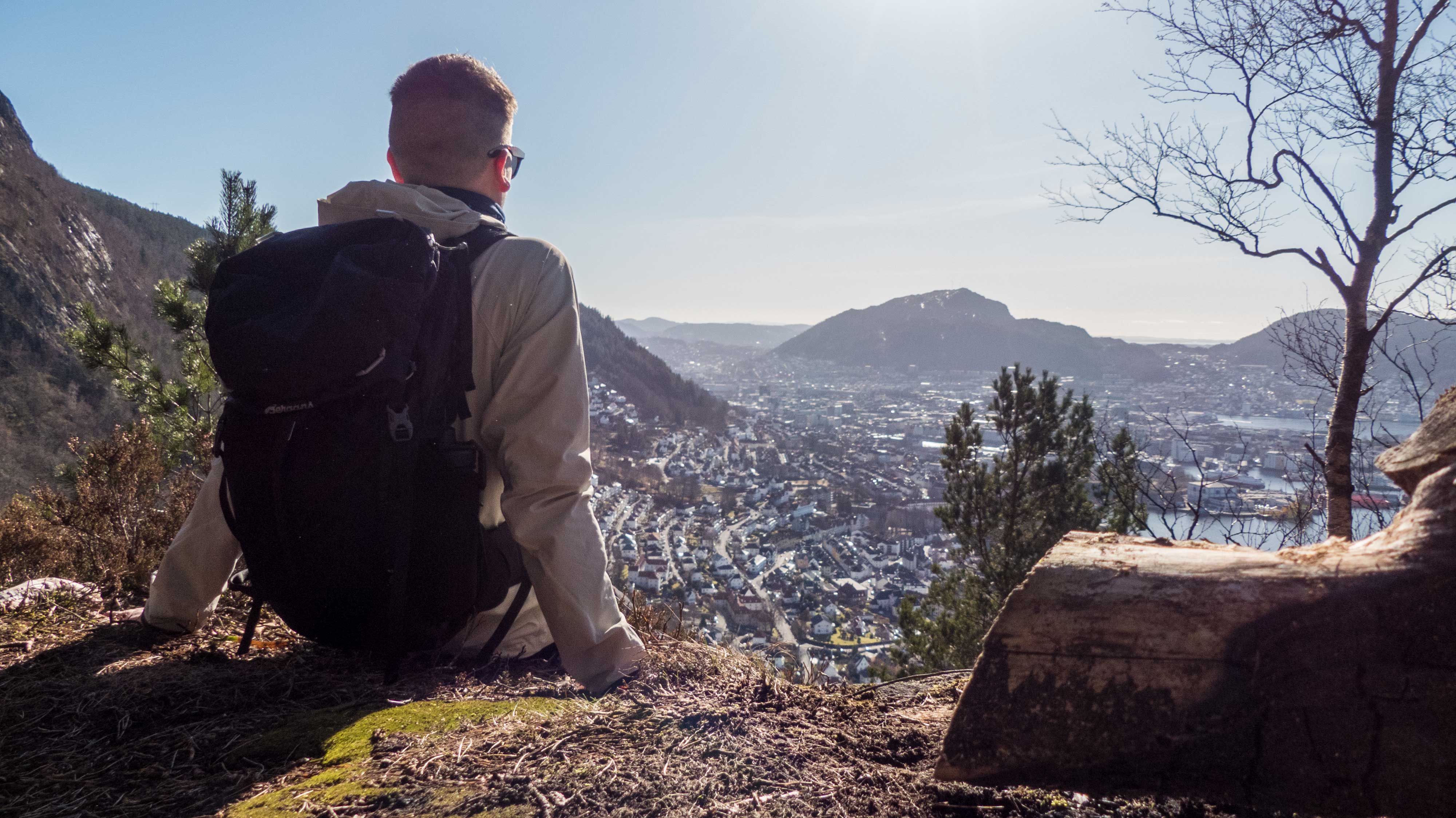 Sandvikenbatteriet (182 moh) fra Munkebotn